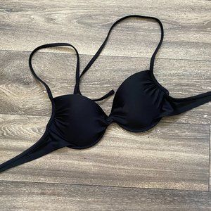 Black Push-Up Bikini Top